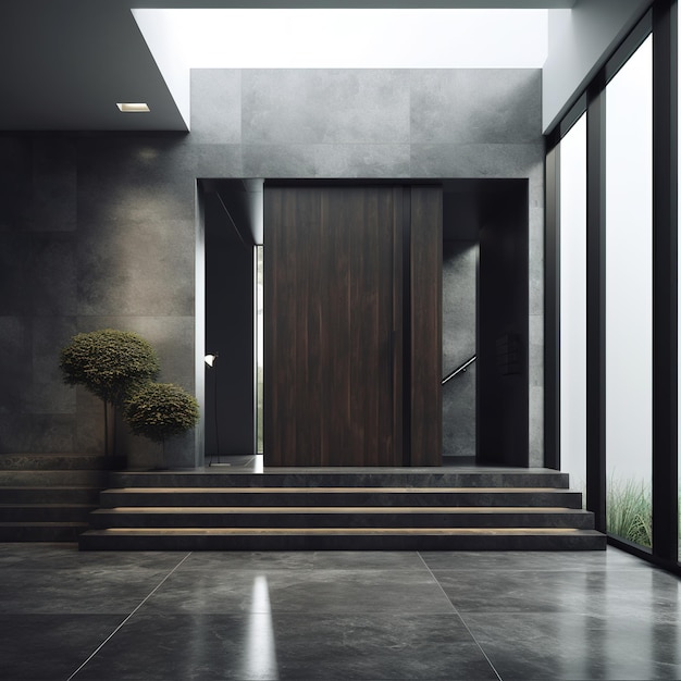 modern door entrance