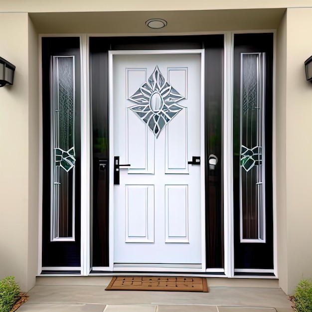 modern door with metal handlemodern door with metal handle