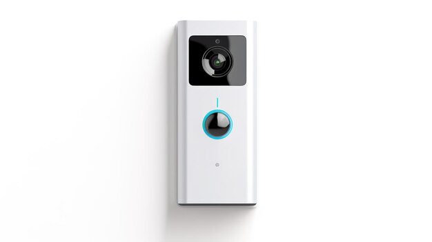 Modern doorbell with video camera a smart home security solution for monitoring and remote access