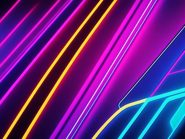 the above modern double color futuristic neon background image AI Generated