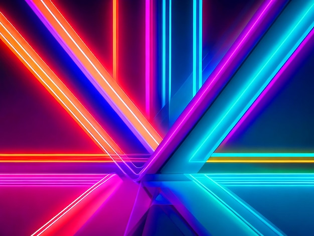 Modern Double Color Futuristic Neon Background