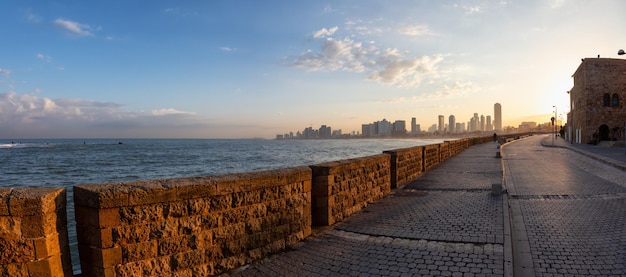 Modern downtown city on the Mediterranean Sea Jaffa Tel AvivYafo Israel