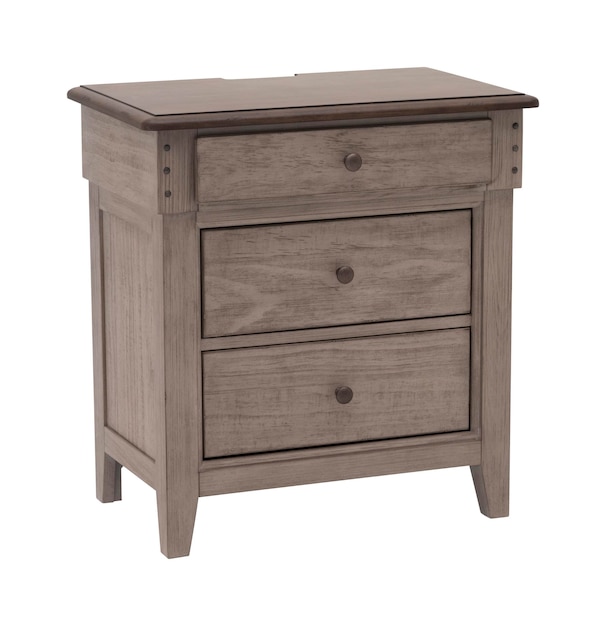 modern dresser or drawer  isolated on white background. wooden furniture for home interior