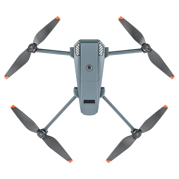 Modern Drone top view 3D rendering