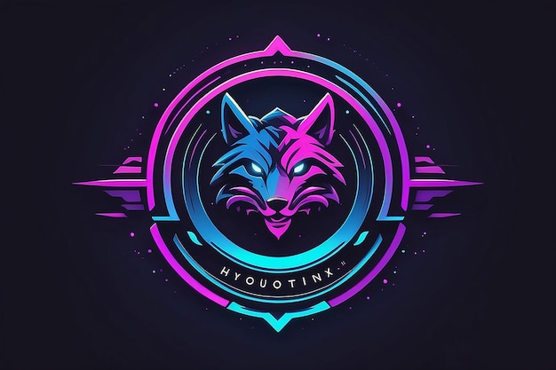 modern duotone hypnix gaming logo