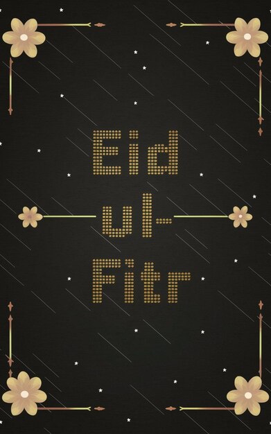 Foto moderno design del poster di eid mubarak