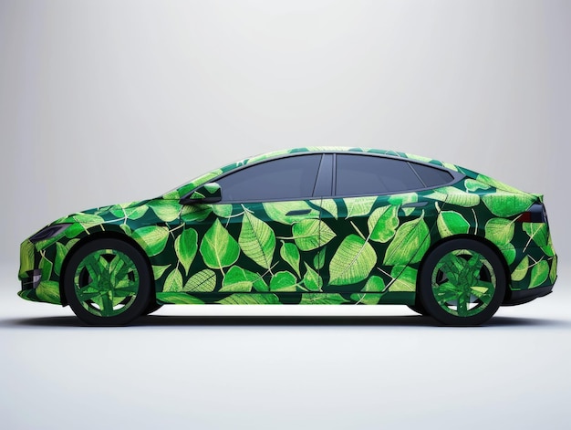 Modern electric car Green technologies AI generative