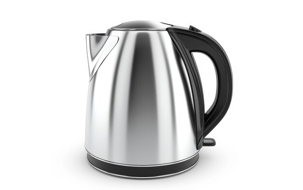 Modern Electric Kettle On White Background