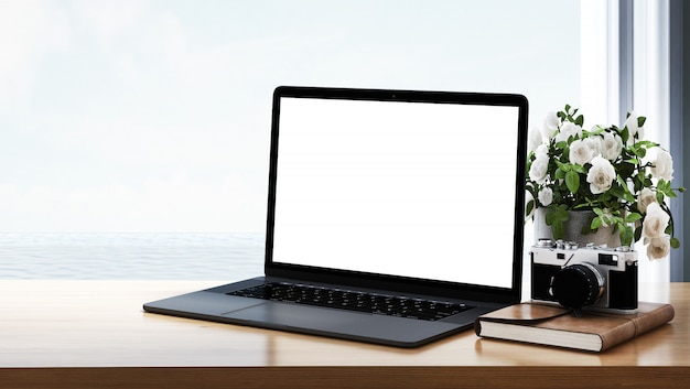 Photo modern electronic devices on the desk