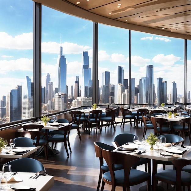 Modern Elegance Interior DESIGN Modern rooftop restaurant interior