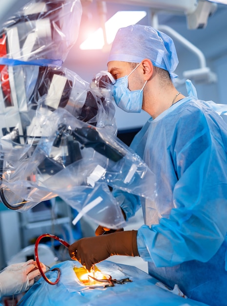 Modern equipment in operating room