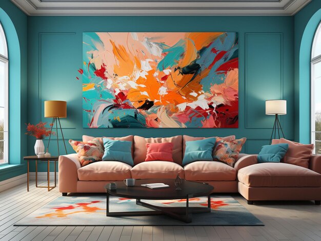 Premium AI Image  A Modern Exploration of Living Room Interior Designs From Scandinavian Decor