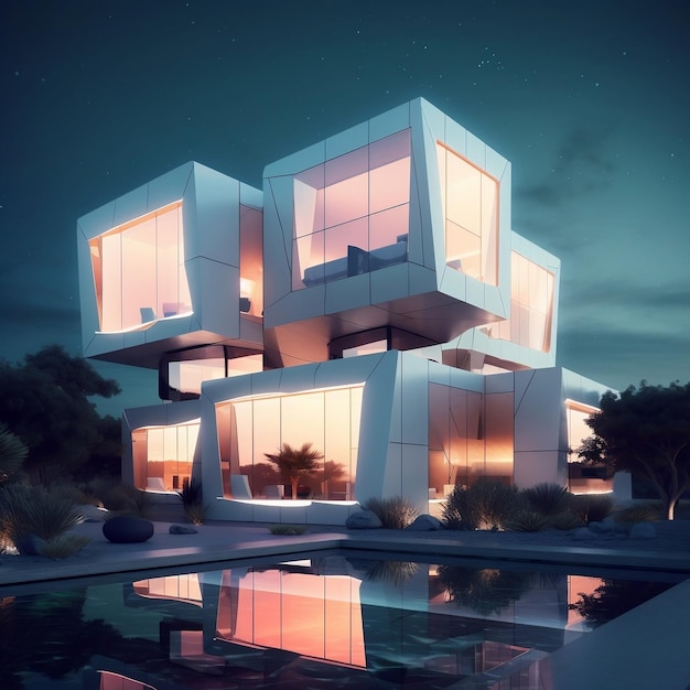 Modern Extravagant Architecture Generative AI