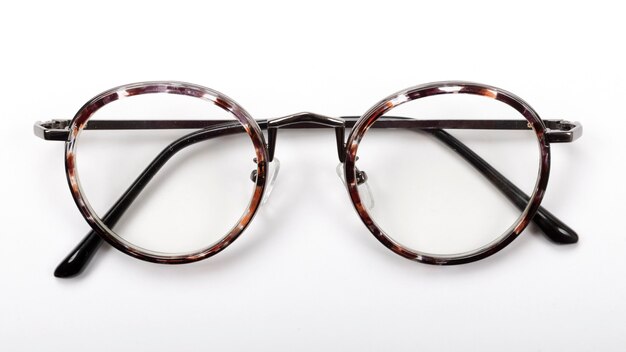 Photo modern eyeglasses on a white background