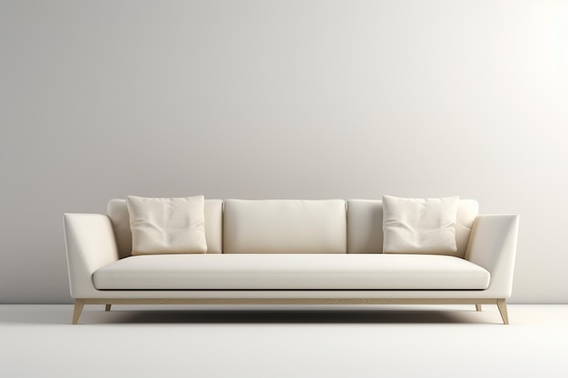 Modern fabric sofa mockup