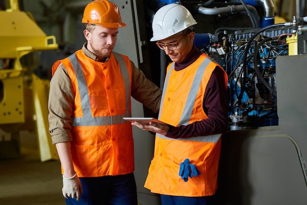 Modern Factory Workers at Plant