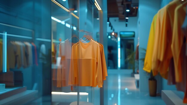 modern fashion shop storefront and showcase Generative AI