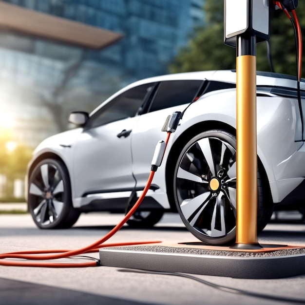 車を充電するための最新の高速電気自動車充電器