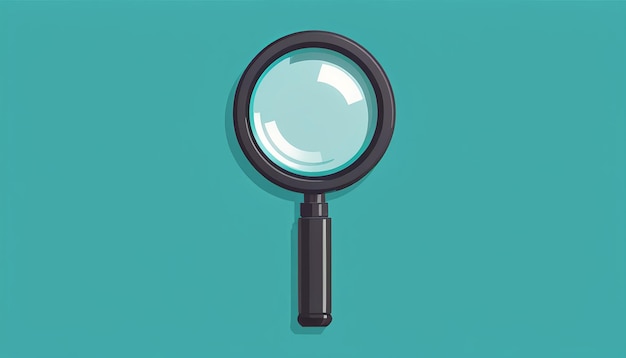 Modern Flat Style Vector of Magnifying Glass Loupe Icon