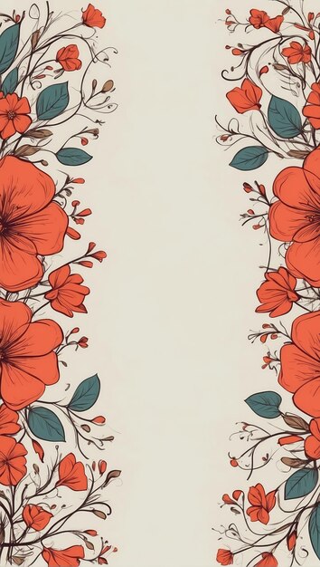 Modern Floral Background