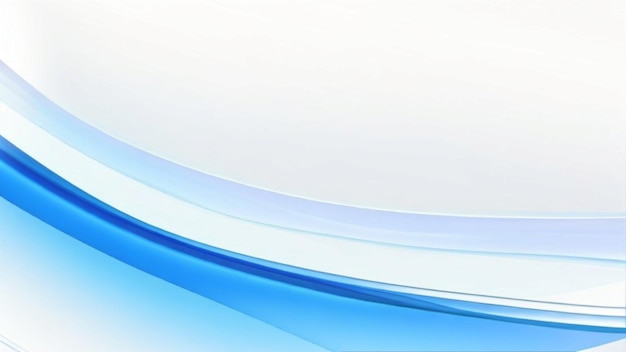 Modern flowing blue wave banner background