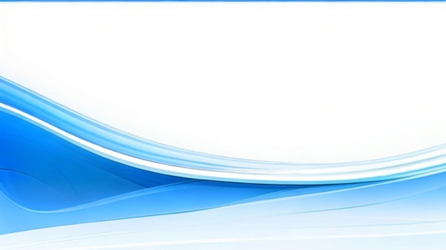 Modern flowing blue wave banner background