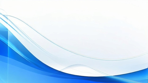 Modern flowing blue wave banner background