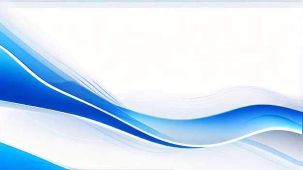 Modern flowing blue wave banner background