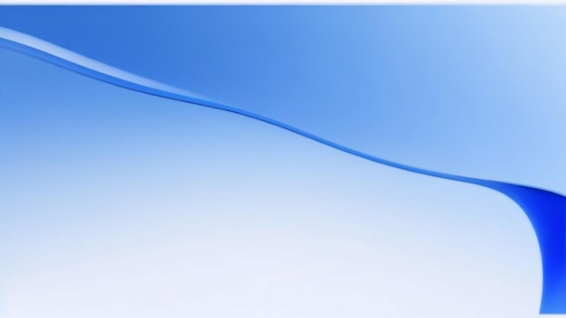 Modern flowing blue wave banner background