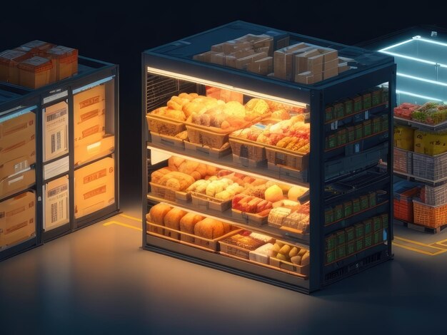 Premium AI Image | A modern food inventory