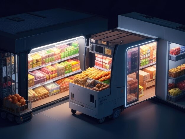 Premium AI Image | A modern food inventory
