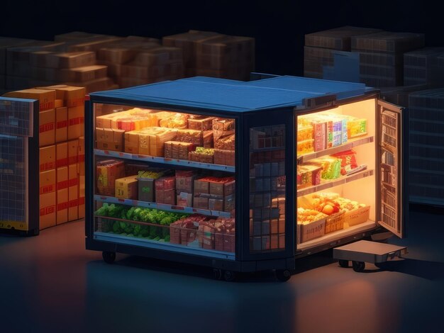 Premium AI Image | A modern food inventory