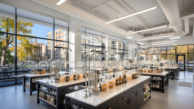 modern food laboratory