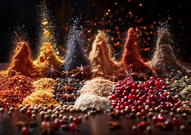 Photo modern food spices photography