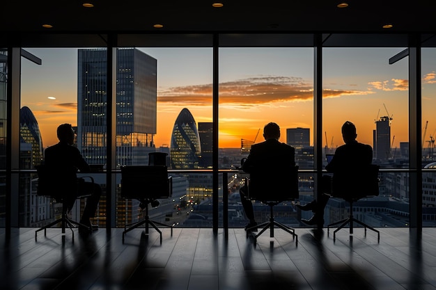 Modern future business meeting room modern interior