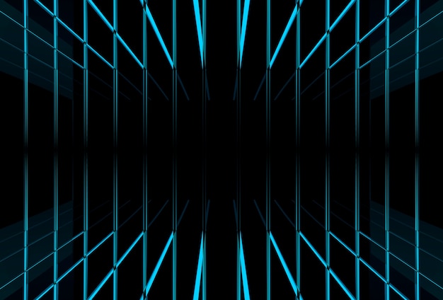 Modern futuristic blue beam light background.