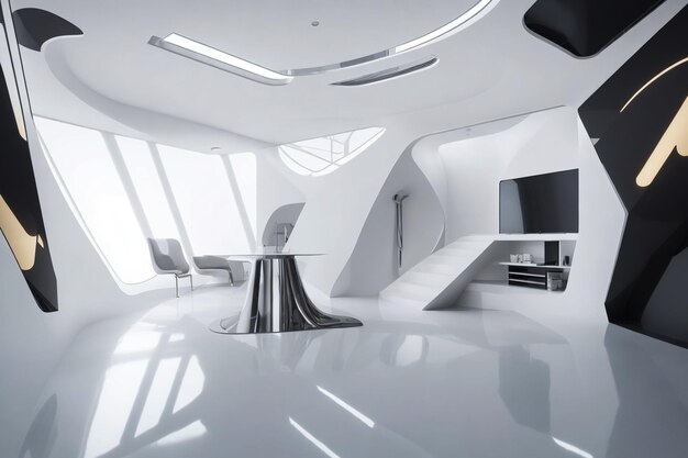 modern futuristic interior design