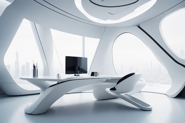 modern futuristic interior design