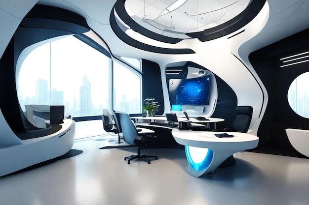 modern futuristic interior design