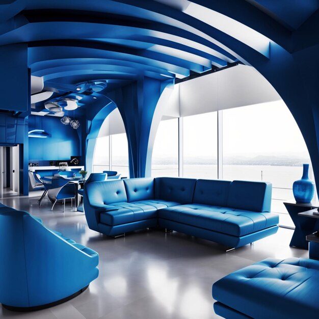 modern futuristic interior design