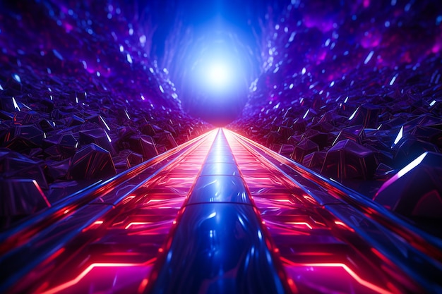 Modern futuristic neon gaming background