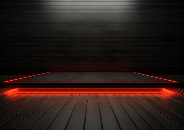 Modern Futuristic Red Neon Lights Background