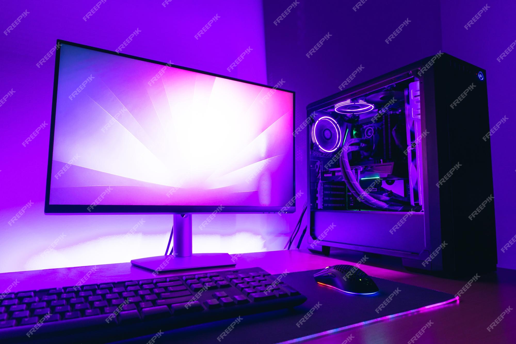 Gaming Computer Wallpaper Images - Free Download on Freepik