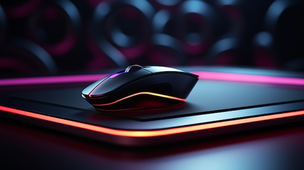 Photo modern gaming mouse