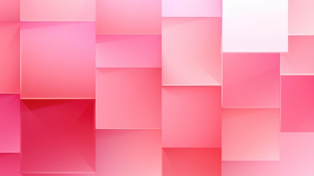 modern geometric background featuring overlapping pink squares and rectangles