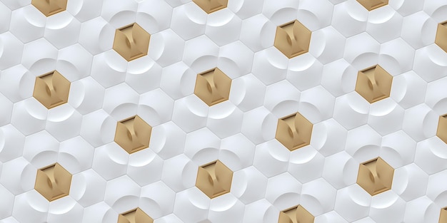 Modern Geometric Wallpaper Gold and white background