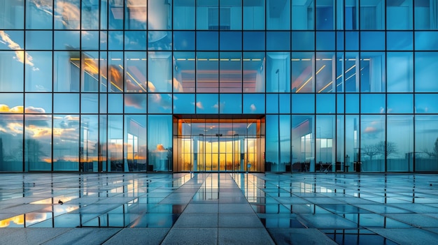 Modern Glass Building With Many Windows