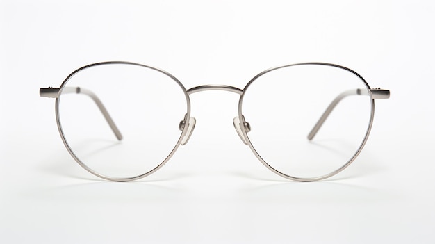 modern glasses on white background