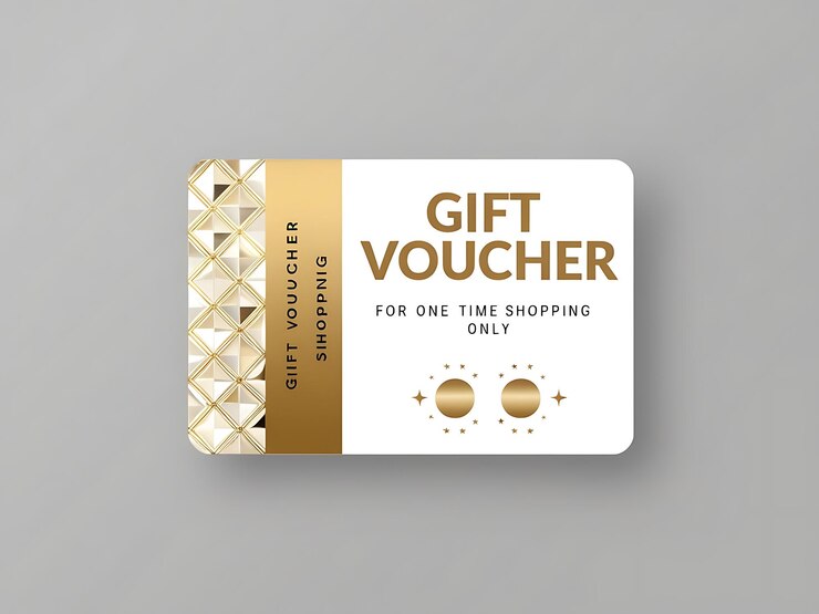 Photo a modern golden textured gift card with ribbon and bow