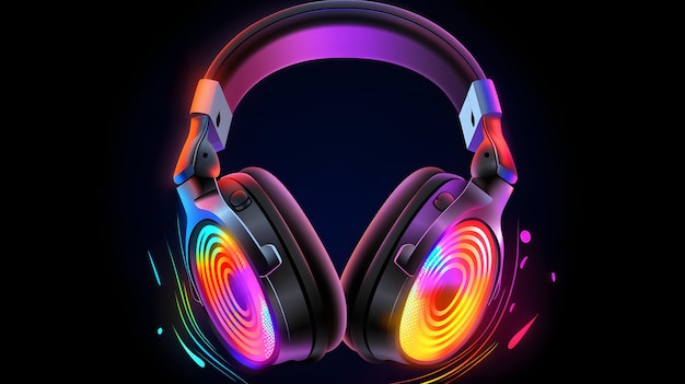 Modern graphic of a headphone